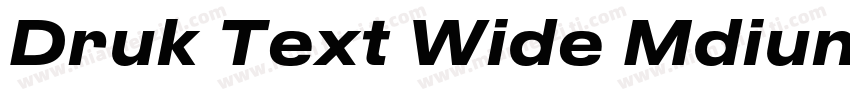 Druk Text Wide Mdium Trial字体转换